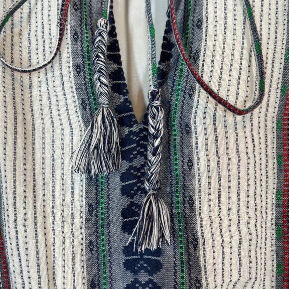 Alice and Olivia Mini Dress Boho Embroidered Tassels 4 - Picture 7 of 11